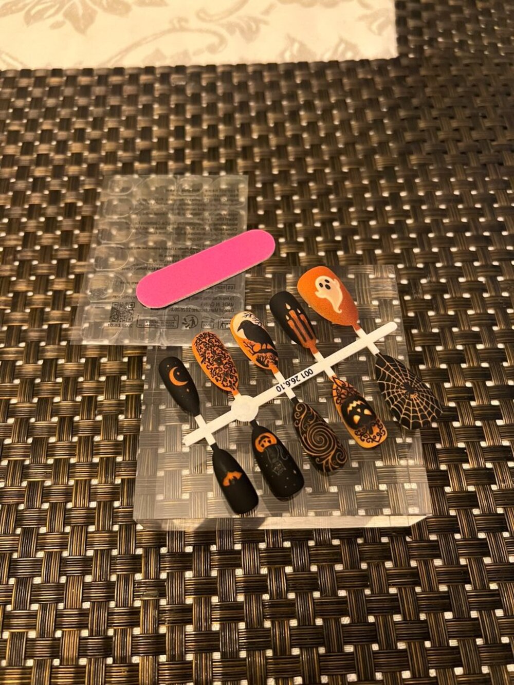 Handcrafted Matte Gothic Halloween Press-On Nails Set